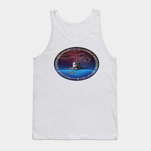 Discovery Commemorative Poster Tank Top by Spacestuffplus